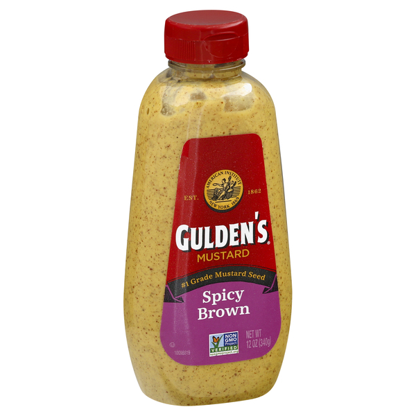 Gulden's Spicy Brown Mustard Squeeze Bottle, 12 Oz