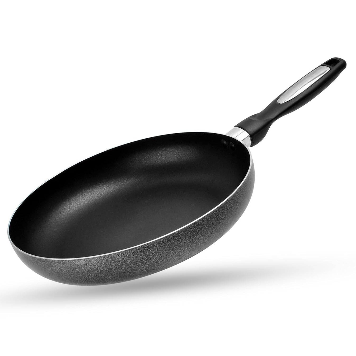 Alpine Cuisine Fry Pan 7-Inch Nonstick Coating Gray, Frying Pans Nonstick For Stove With Stay Cool & Comfortable Handle, Durable Nonstick Cookware, Ideal For Family