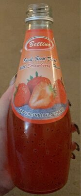 Basil Seed Drink With Strawberry Flavor