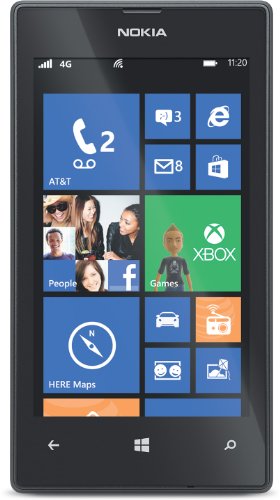 Nokia Lumia 520 8 GB Black AT&T GSM Smartphone 4-Inch Touch Screen Windows Phone