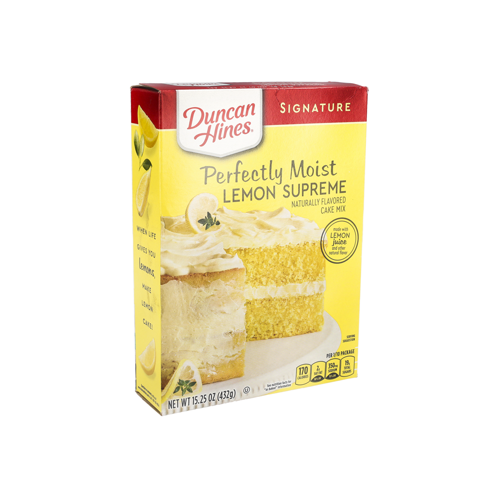 Duncan Hines Signature Cake Mix, Lemon Supreme, Perfectly Moist