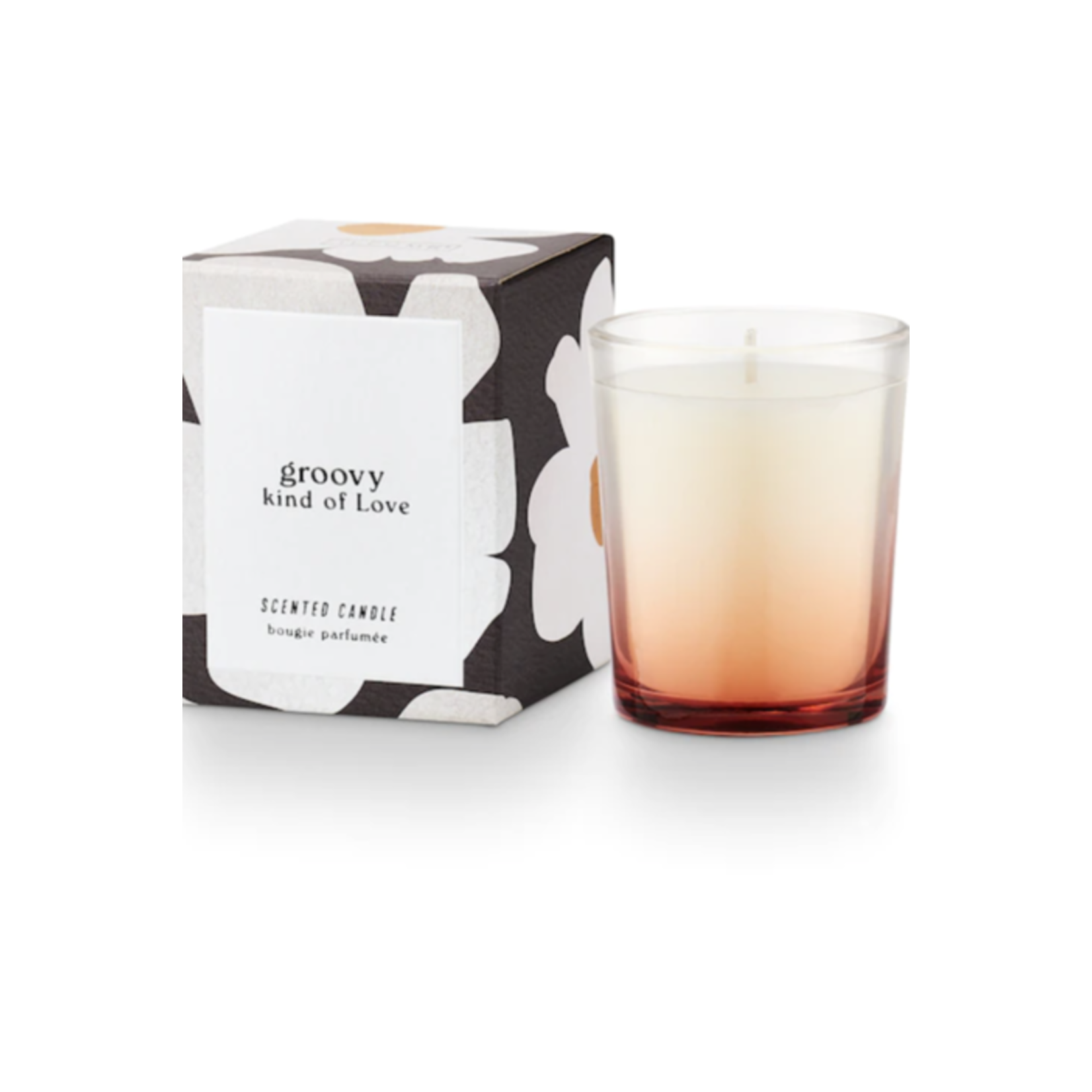 Illume Groovy Kind Of Love Adore Votive Glass Candle, 2.3 Oz, Pink