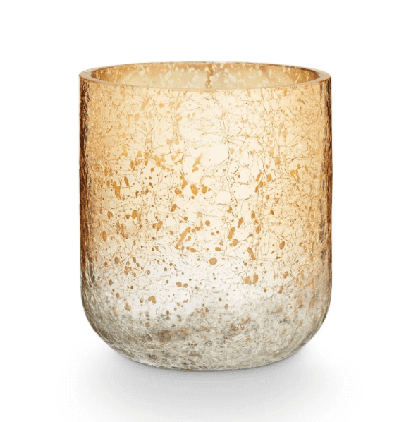 Illume Balsam & Cedar Small Crackle Glass Candle