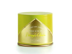Illume Vanity Tin, Soy Candle, Pineapple Cilantro, 11 Fl Oz