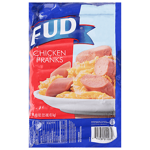 FUD Chicken Franks 40 Oz. Pack