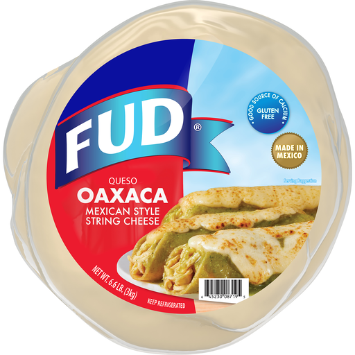 FUD Queso Oaxaca Mexican Style String Cheese 6.6 Lb. Pack