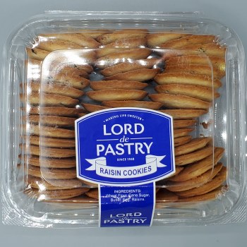 Lord Bakery Raisin Cookies 14 Oz
