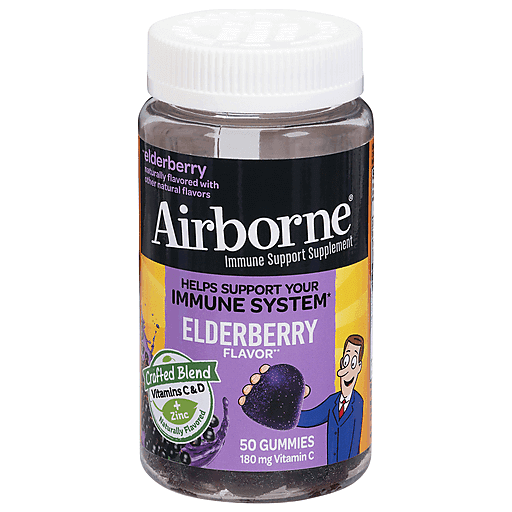 Airborne Immune Support Elderberry Flavor Gummies