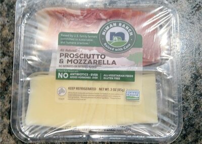 Niman Ranch Inc Prosciutto & Mozz Snack