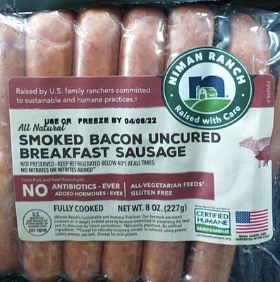 Niman Ranch Pork Bacon Breakfast Sausage