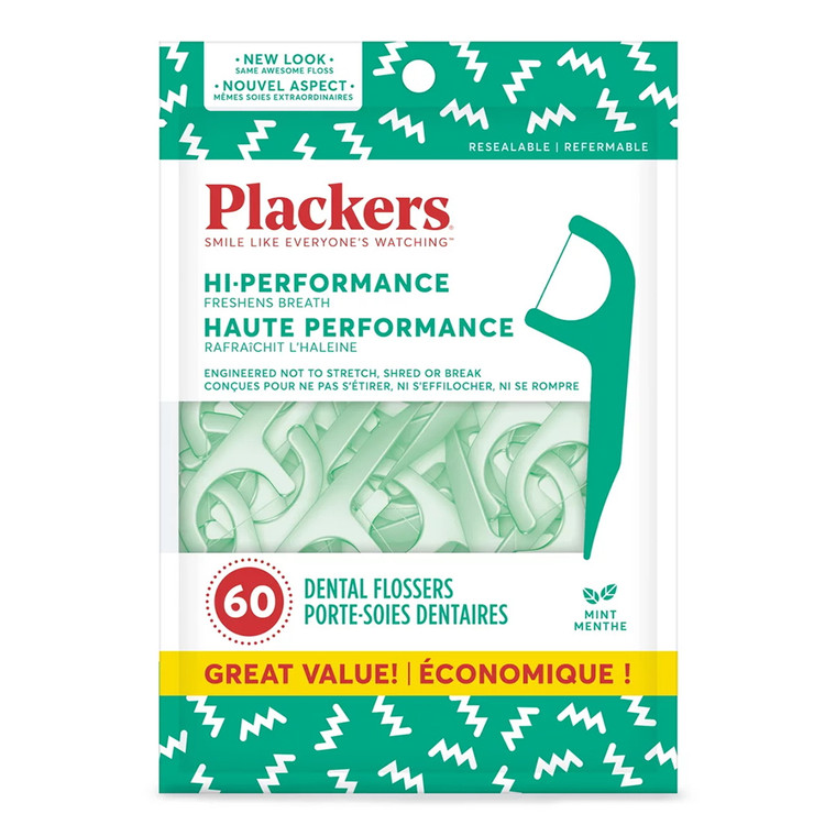 Plackers-2 Hi-Performance Dental Flossers Mint