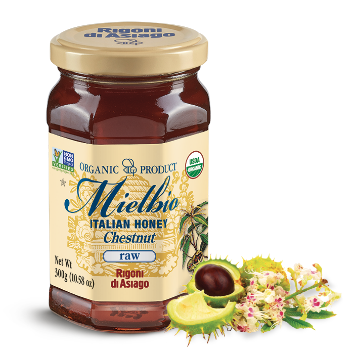 Rigoni - Fiordifrutta Di Asiago Organic Italian Chestnut Raw Honey 10.58 Oz