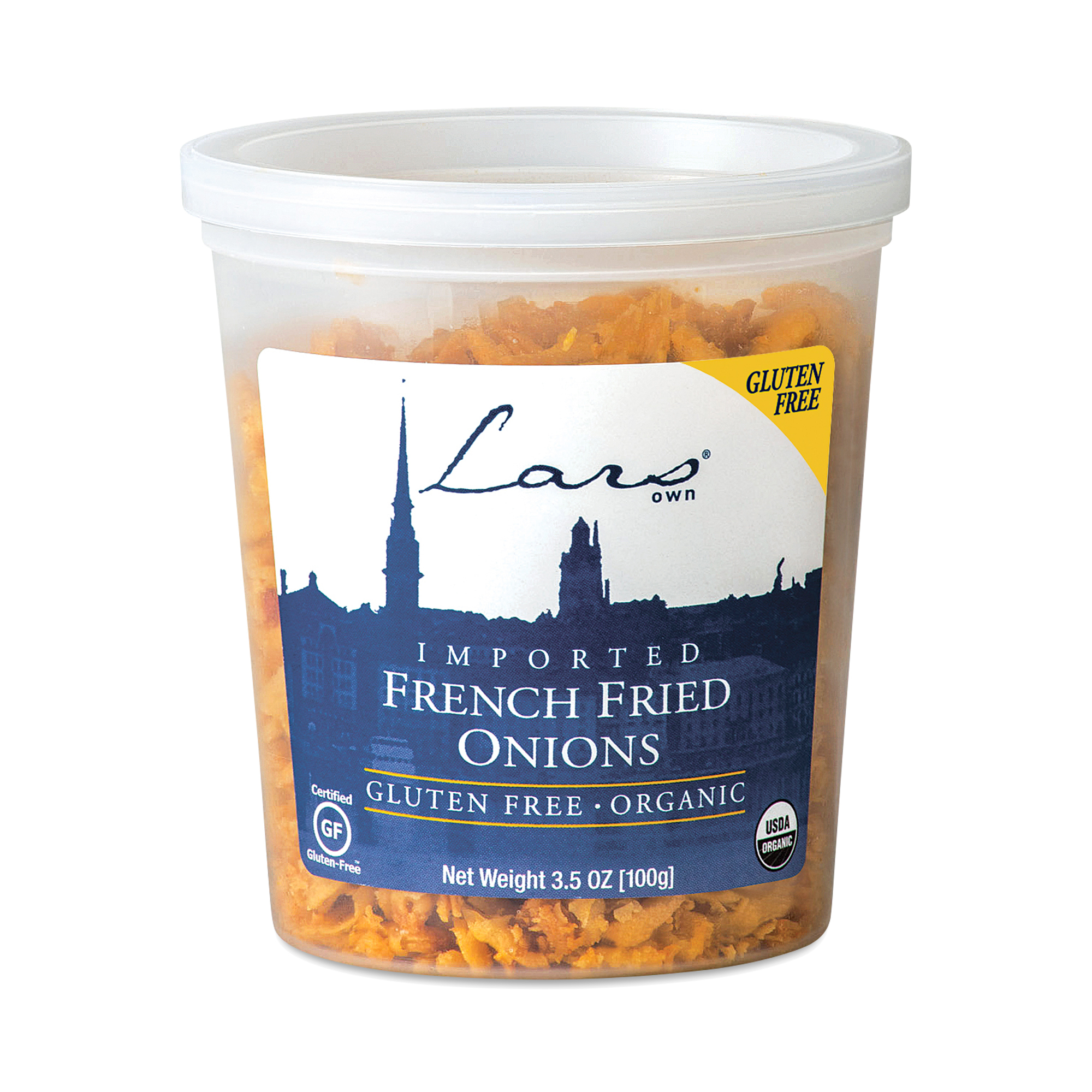 Lar's Own Gluten Free Organic French Fried Onions, 3.5 Oz