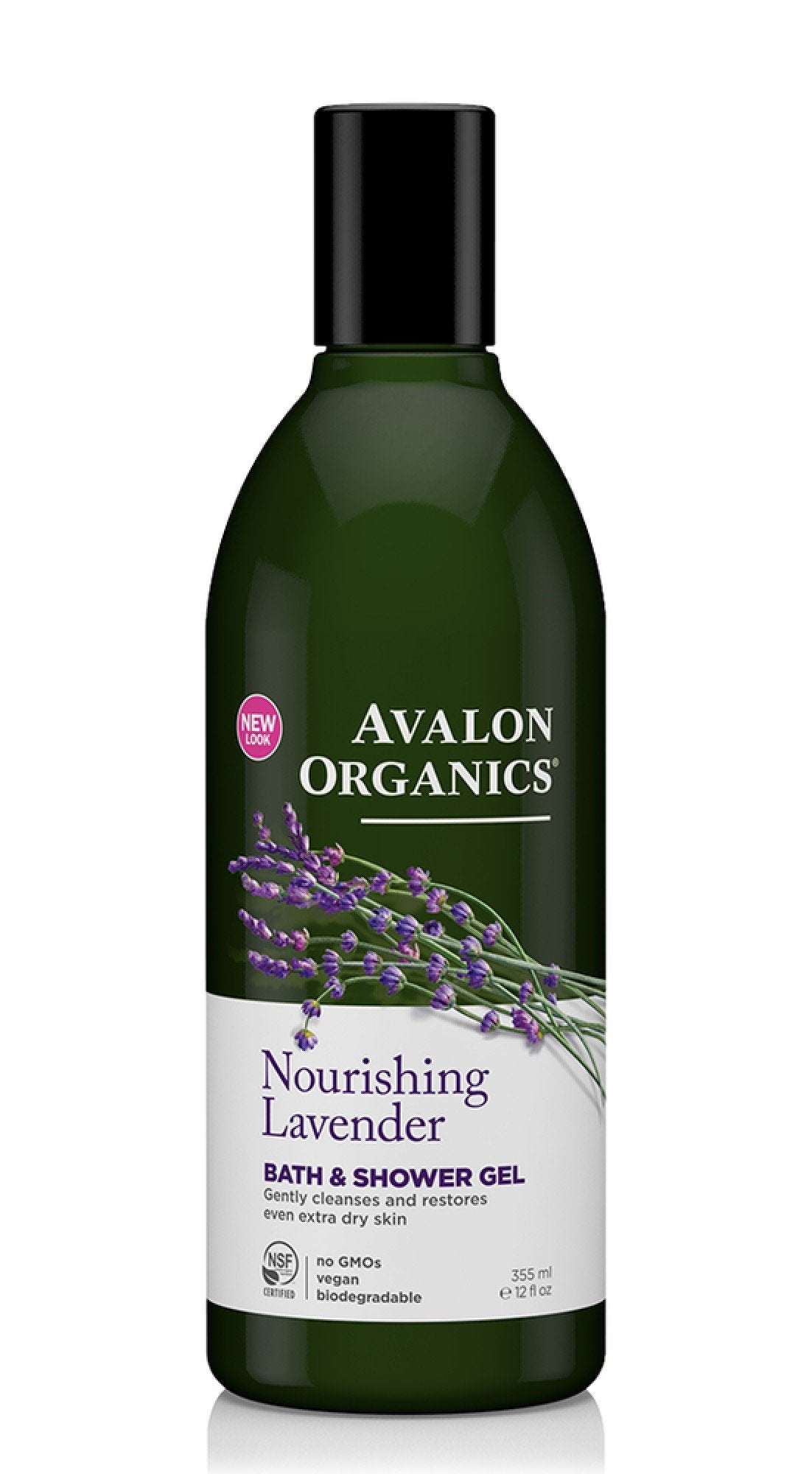 Avalon Organics Bath & Shower Gel Nourishing Lavender -- 12 Fl Oz