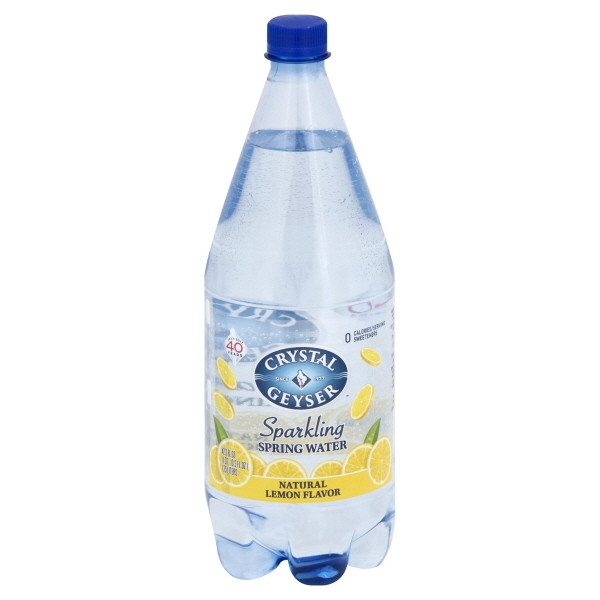 Crystal Geyser Sparkling Mineral Water - Lemon - 1.25 Liter