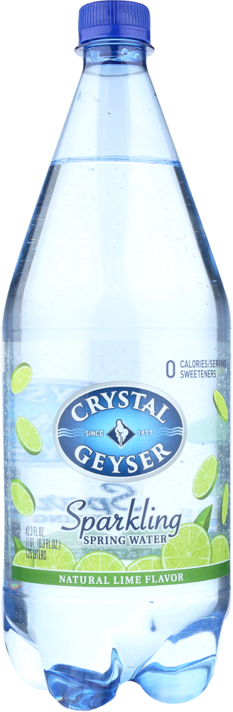 Crystal Geyser Natural Lime Flavor Sparkling Mineral Water
