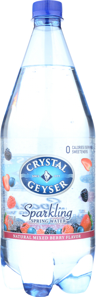 Crystal Geyser Sparkling Spring Water, Natural Mixed Berry Flavor