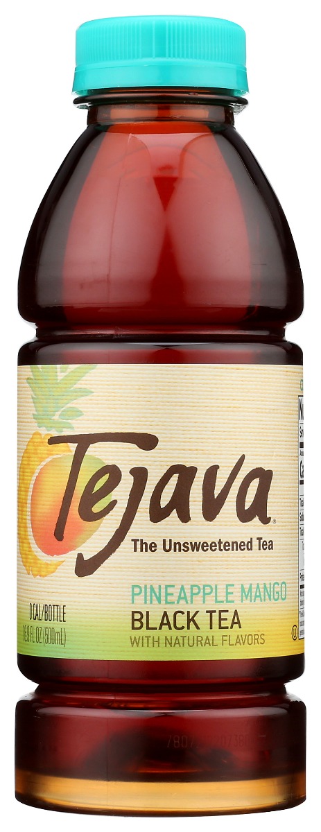 Tejava Unsweetened Pineapple Mango Black Tea, 16.9 Fo