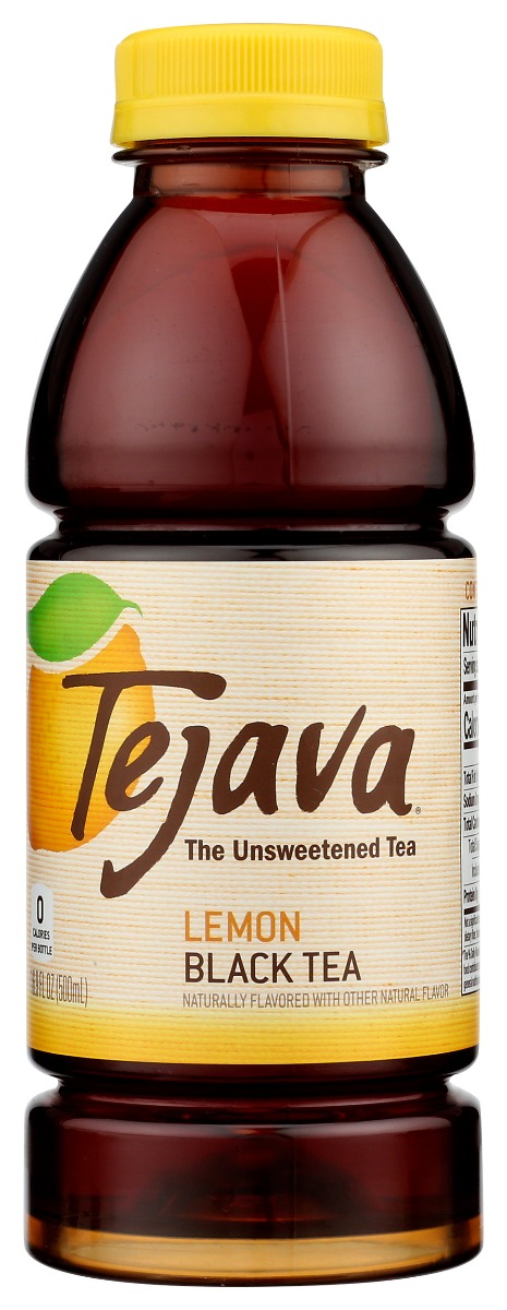 Tejava Unsweetened Lemon Black Tea, 16.9 Fo