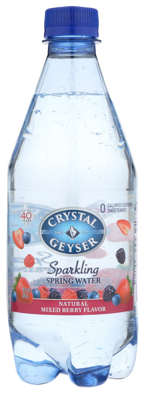 Crystal Geyser Water Mineral 4 Packs Berry, 72 Fo