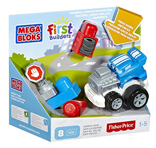 Mega Bloks First Builders Speedy Sam Building Kit