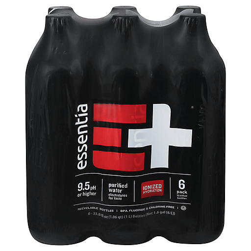 Essentia Ionized Alkaline Water 1 Liter 12 Pack Enhanced Hydration Bottles