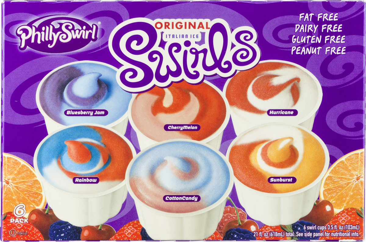 PhillySwirl Ice Cups, Assorted Flavors