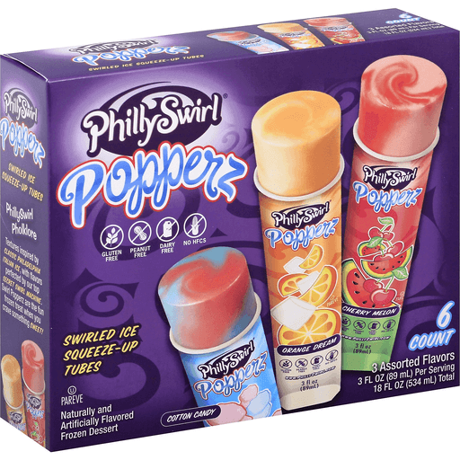 PhillySwirl Popperz, Assorted Flavors