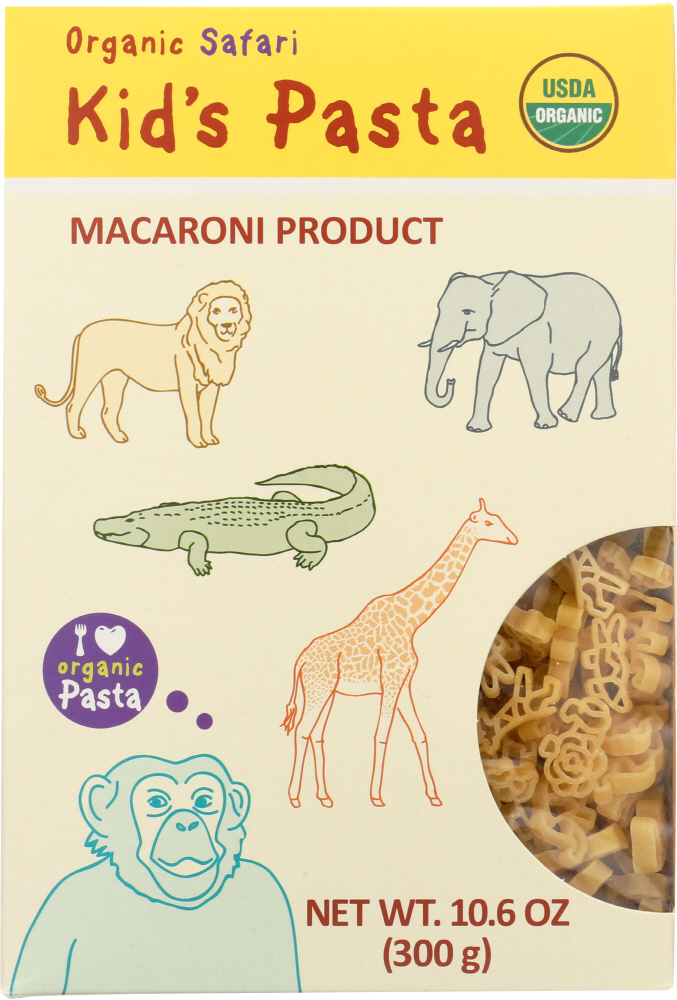 Kid's Pasta Alb Gold Organic Safari Shapes