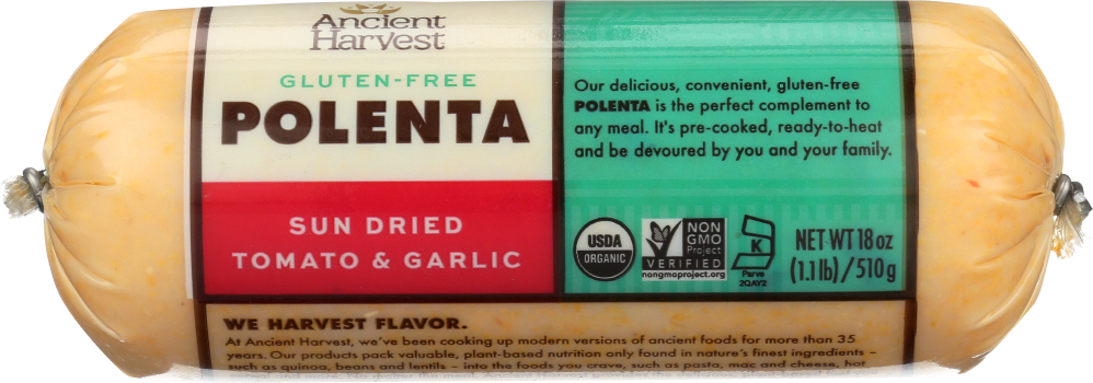 Ancient Harvest Food Merchants Organic Polenta Sun Dried Tomato Garlic