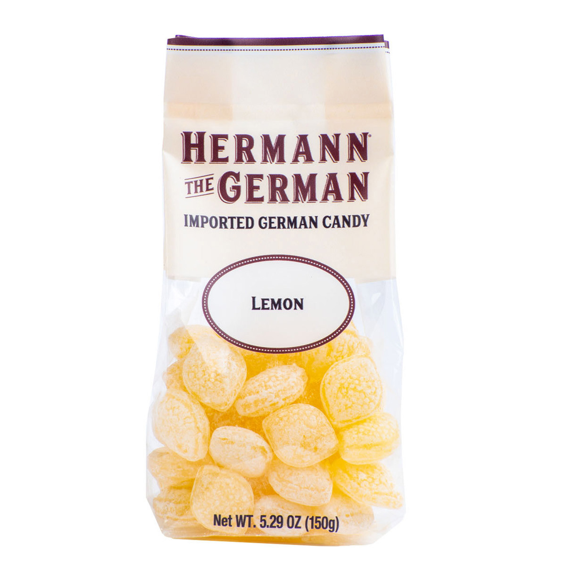 Hermann the German Traditional Hard Candy, Lemon Candy