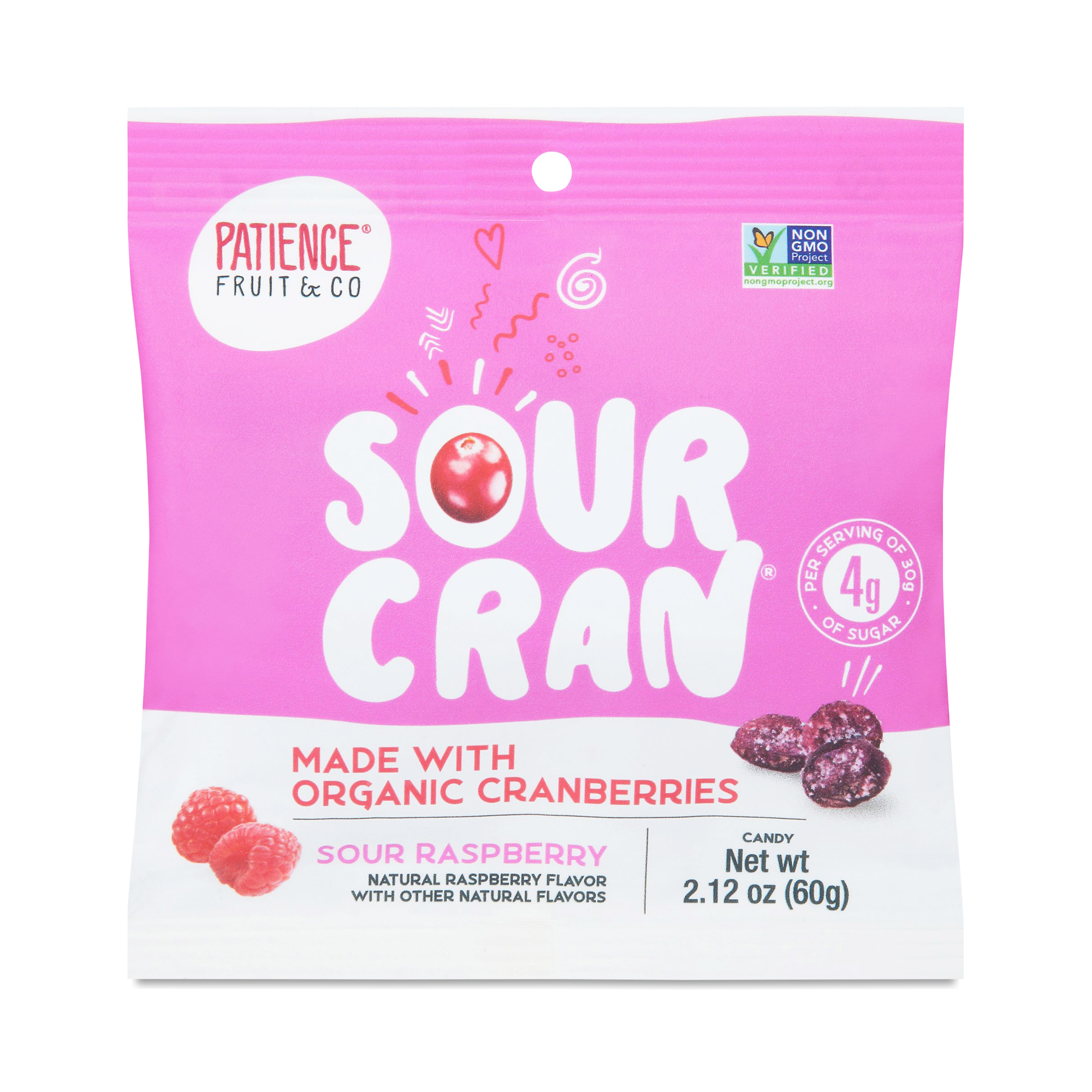 Patience Fruit & Co Sour Raspberry 24/2.12 Oz [UNFI #82712]