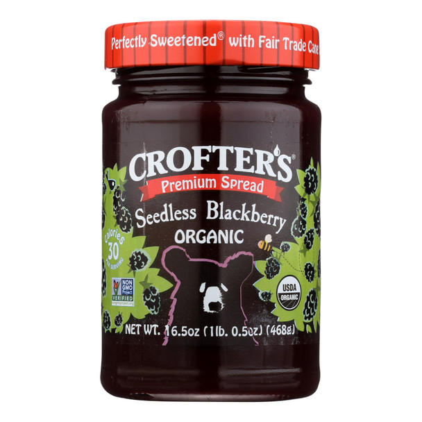 Crofter's Organic Premium Seedless Blackberry Fruit Spread