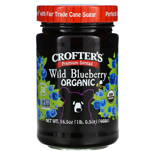 Crofter's Premium Spread, Organic, Wild Blueberry 16.5 Oz