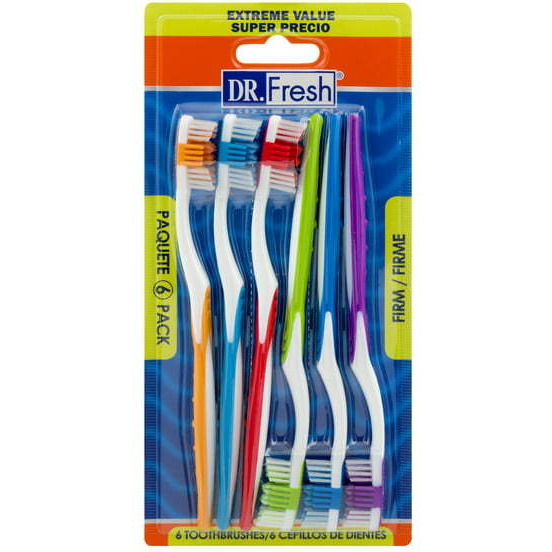 Dr. Fresh Toothbrush Velocity Soft Bristles 5 Pack
