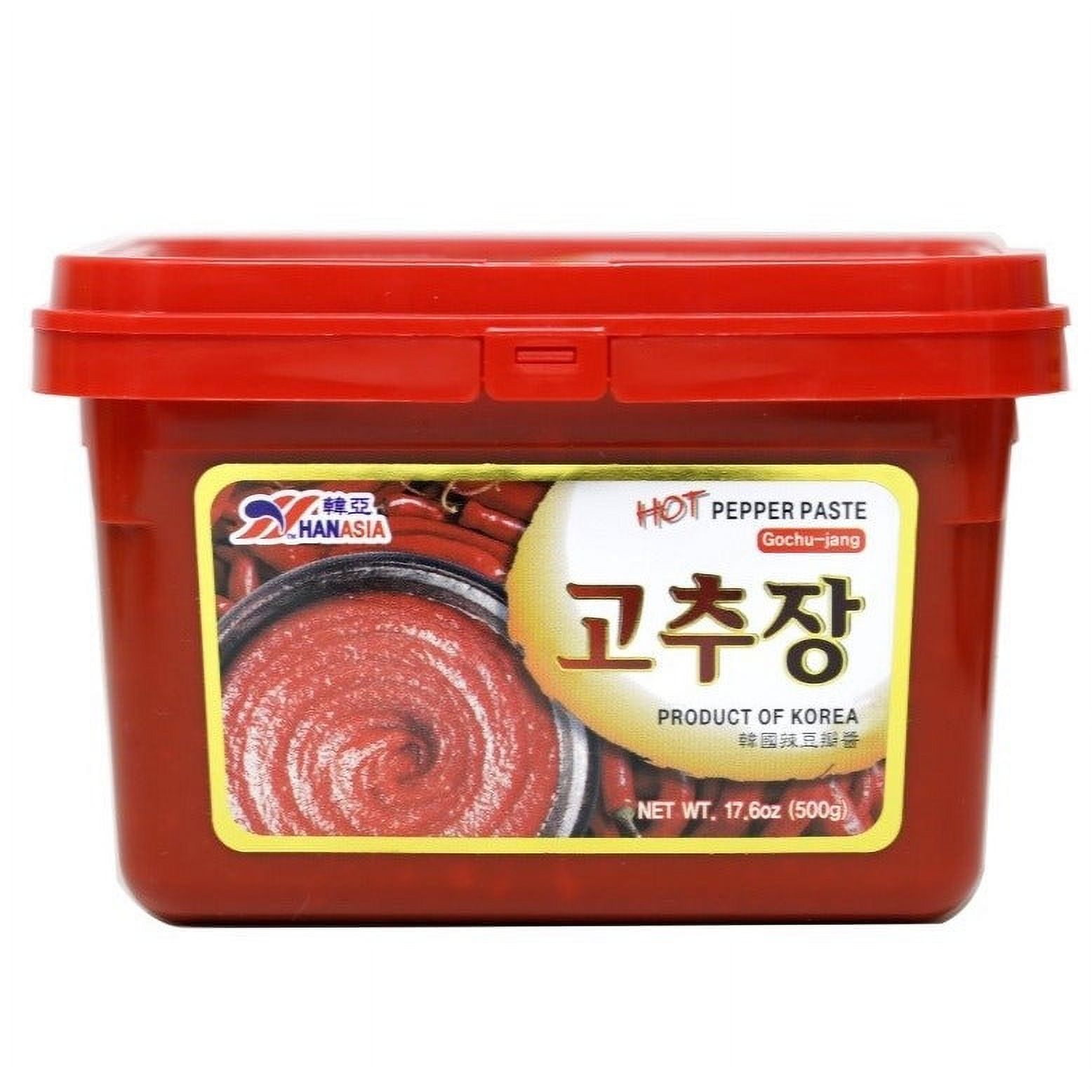 HanAsia Korean Gochu-Jang Hot Pepper Paste 17.6 Oz (500 G)