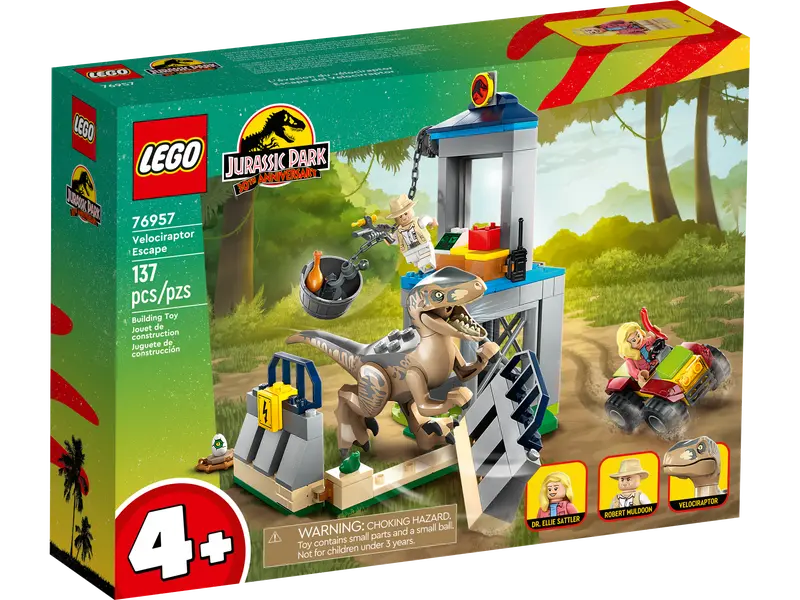 Lego Évasion Vélociraptor - JURASSIC
