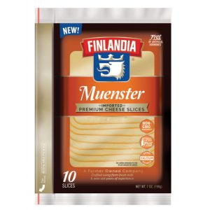 Finlandia Muenster, Imported Premium Cheese Slices, 7.00 Oz