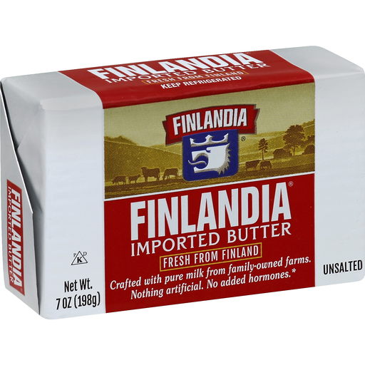 Finlandia Imported Unsalted Butter 8 Oz
