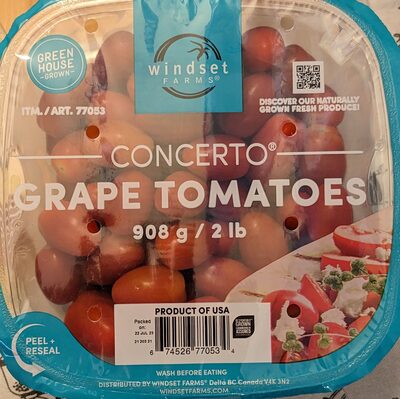 Windset Farms Concerto Grape Tomatoes - 2 Lb