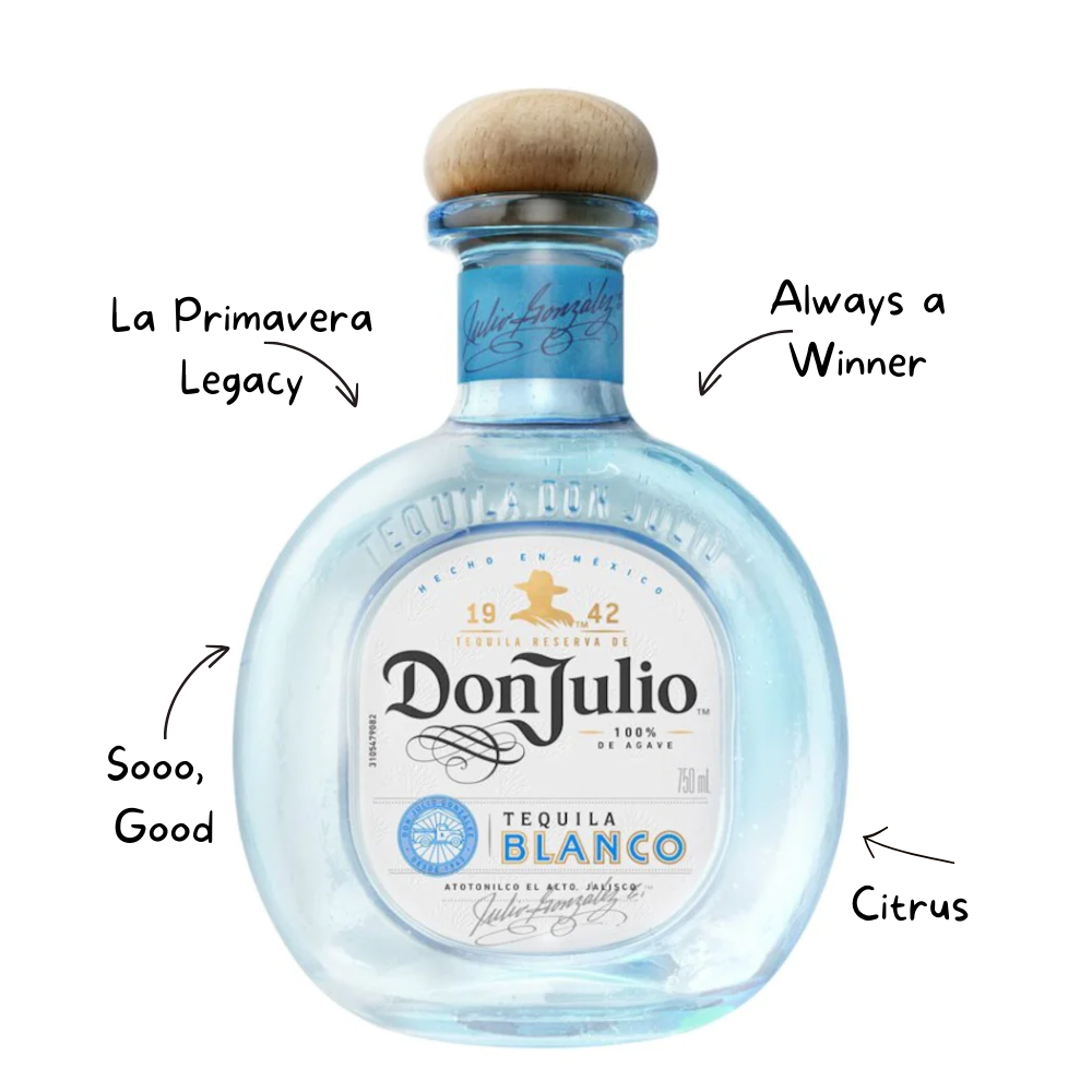 Don Julio Blanco Tequila 80 Proof, 750 Ml