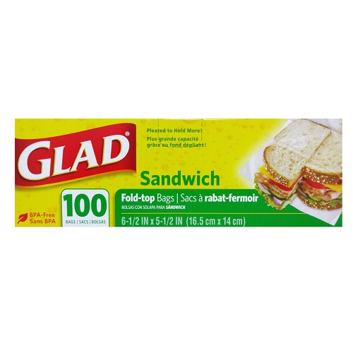 Glad Fold Lock Top Sandwich Bags