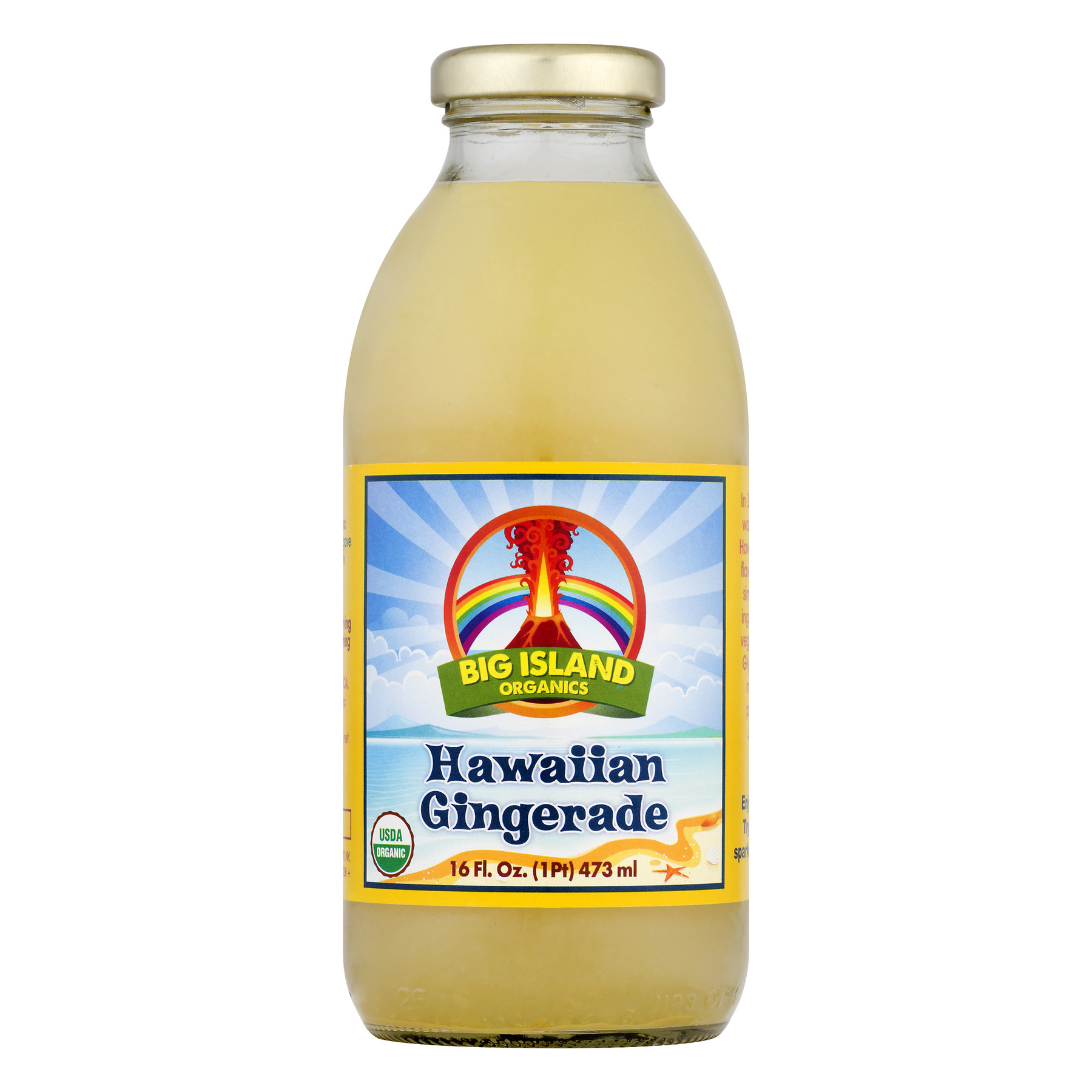Big Island Organics Juice Hawaiian Gingerade Organic, 16 OZ