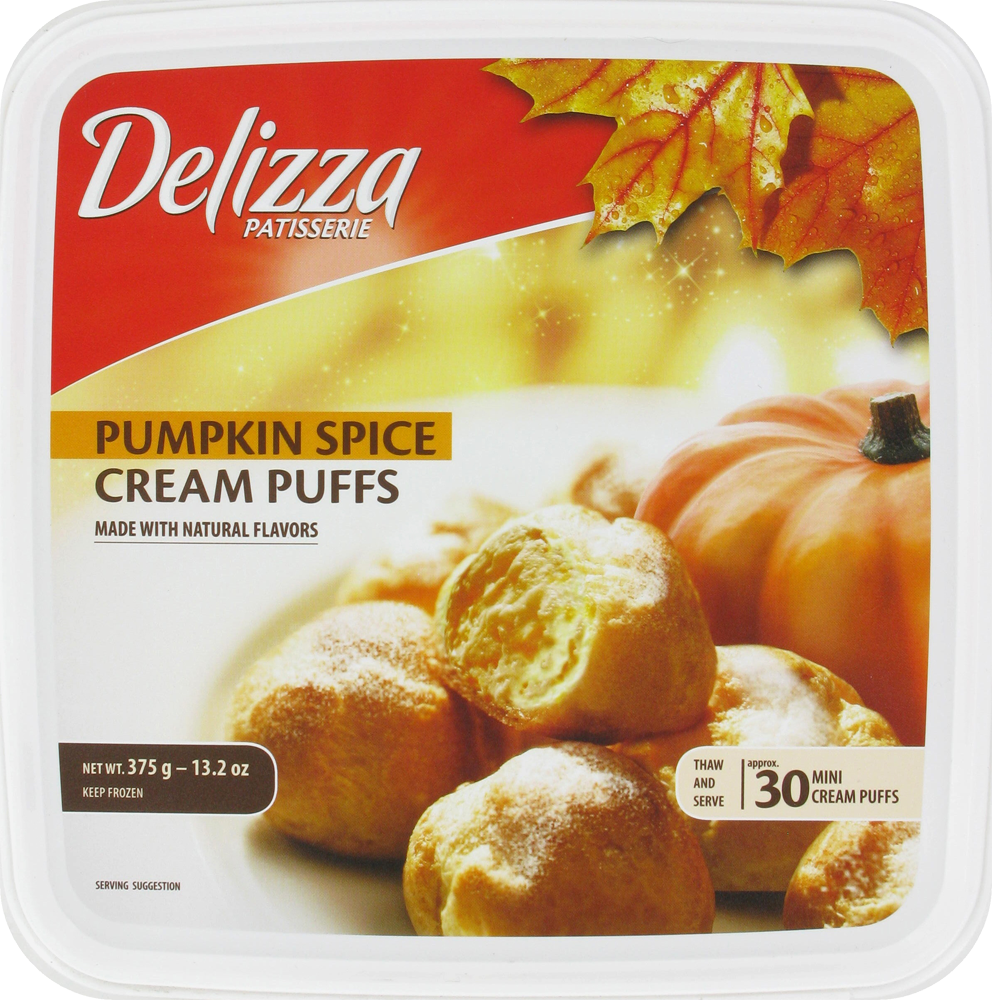 Delizza Mini Pumpkin Spice Cream Puffs