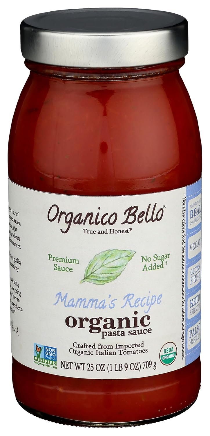 Organico Bello Organic Mama's Recipe Pasta Sauce, 25 OZ