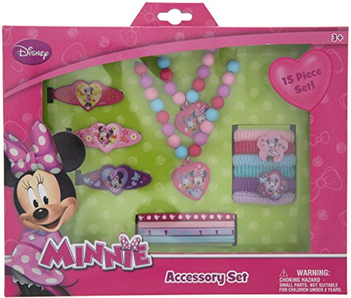 Disney Minnie "Bowtique" 15 Piece Accessory Box Set With Jewelry