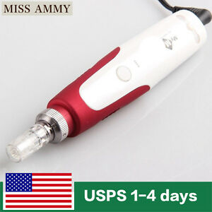 Derma Electric Pen Auto Micro Needle Roller Anti Aging Skin Therapy+2 Cartridge