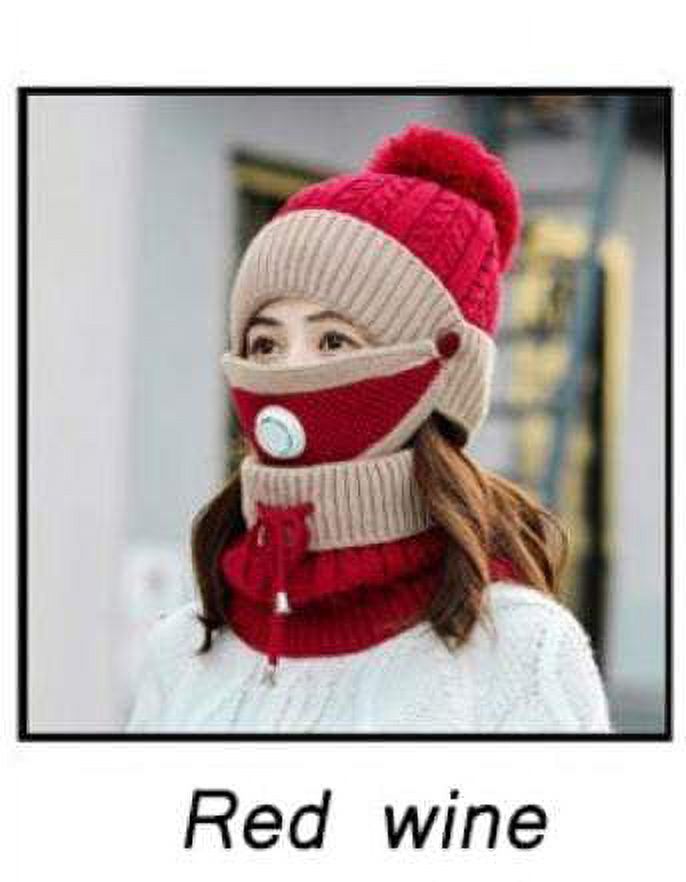 Women 3 Pieces Winter Women Hat Set For The Cold Weather