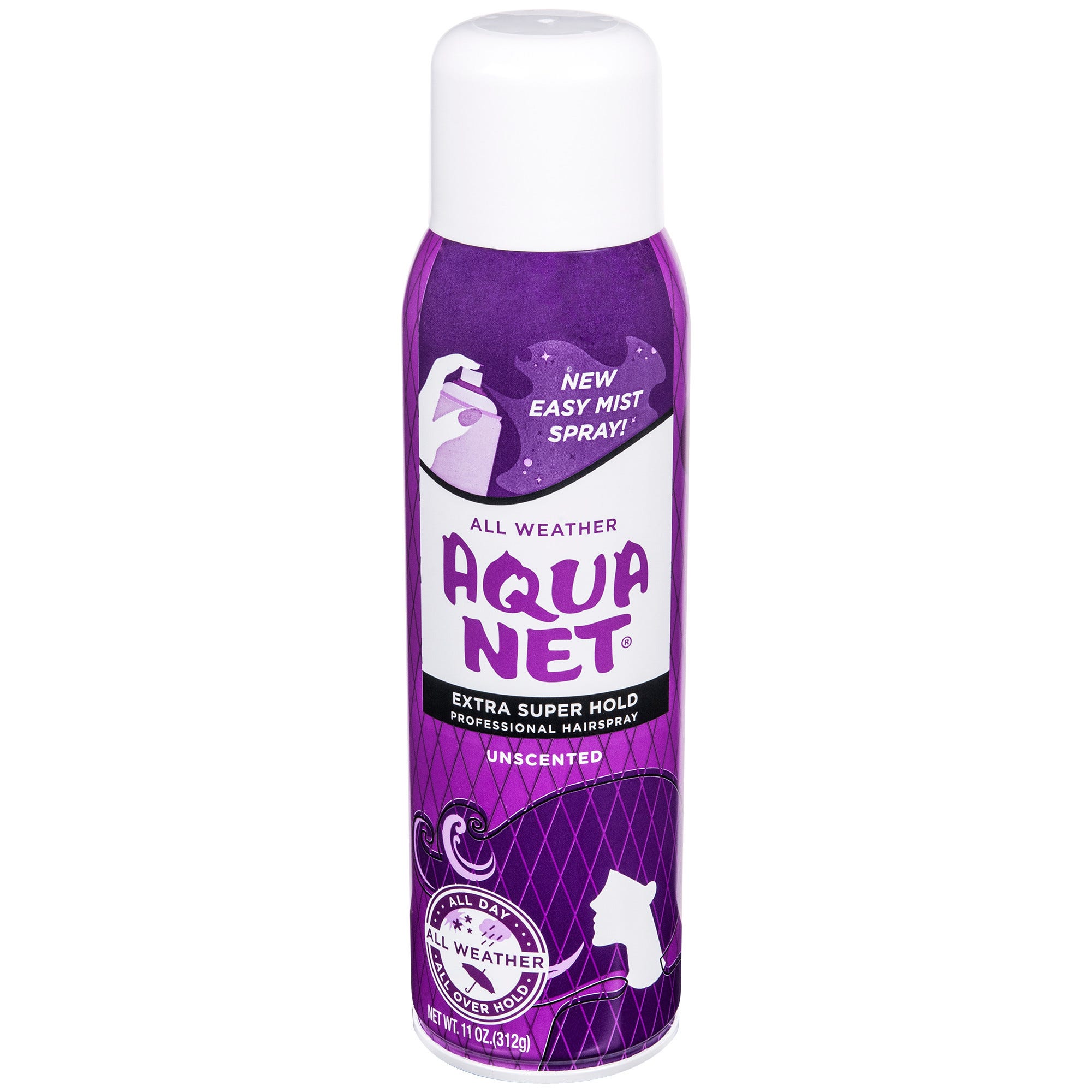 Aqua Net Extra Super Hold Professional Hair Spray Unscented 11 Oz