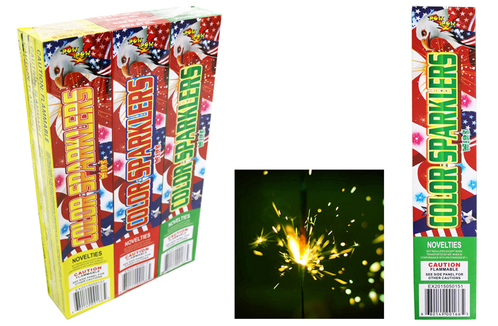 Party Brands 10 Inch Assorted Colors Sparklers